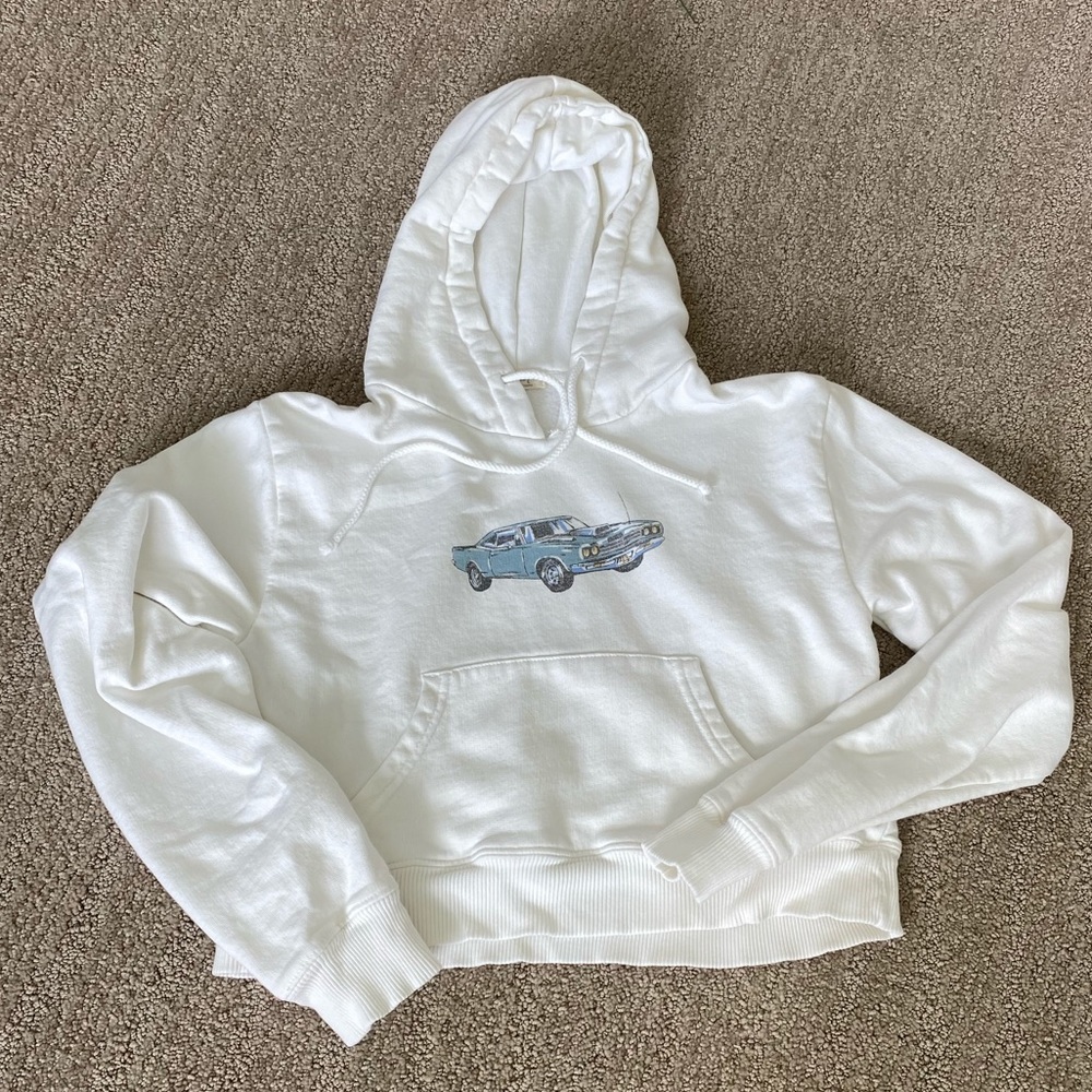 cropped brandy hoodie